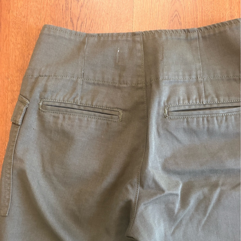 Reformation Olive Green Cropped Ankle Pants - Picture 6 of 7